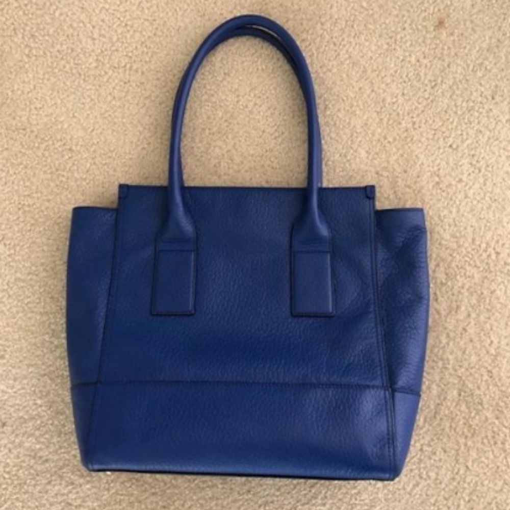 GORGEOUS Kate Spade Blue Leather Tote Bag! - Picture 4 of 8